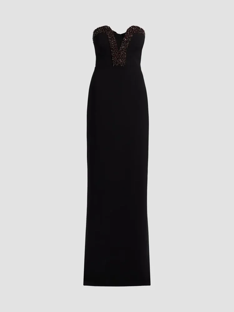 Ila Embellished Strapless Gown