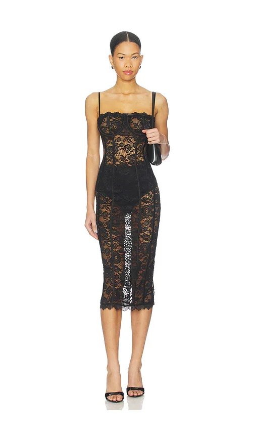 Esme Corset Midi Dress MORE TO COME