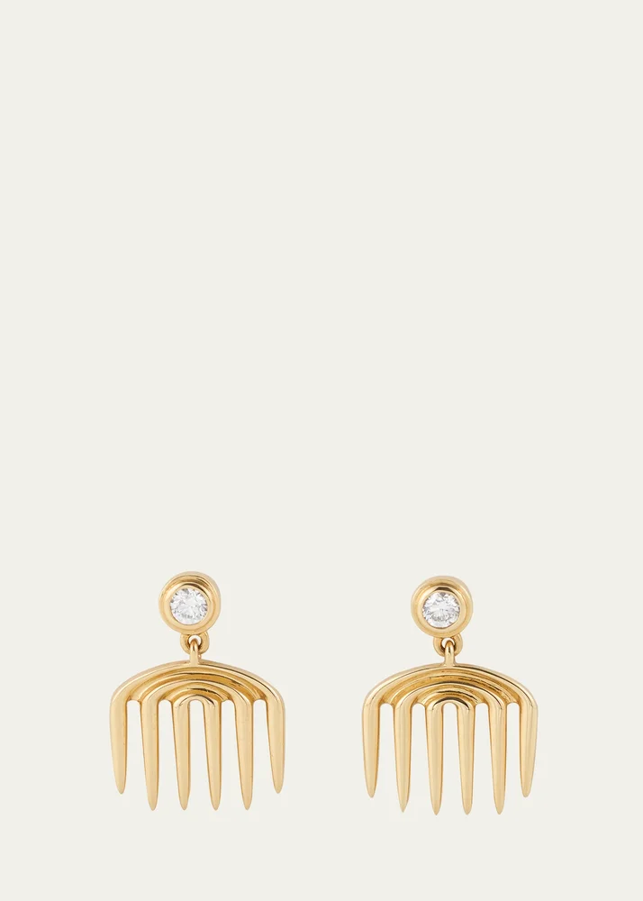 Sagesse Vici Diamond Charm Earrings