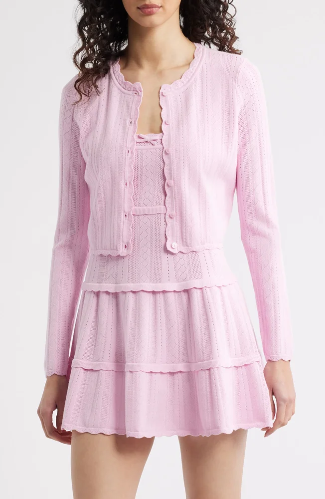 Nadiya Pointelle Cardigan