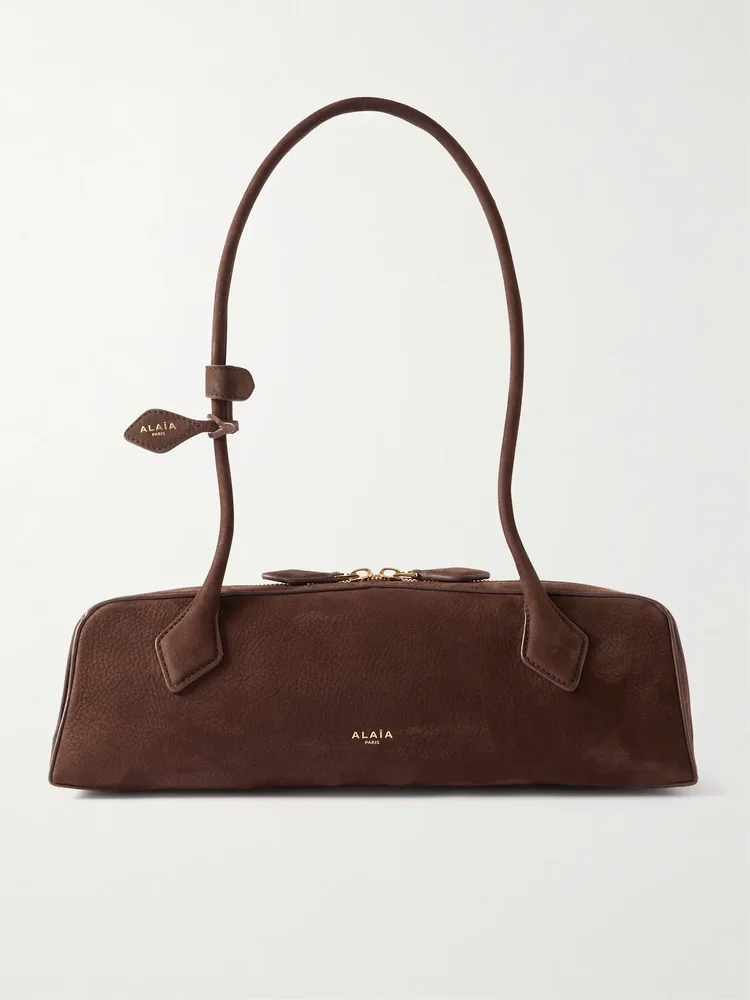Le Teckel medium nubuck shoulder bag