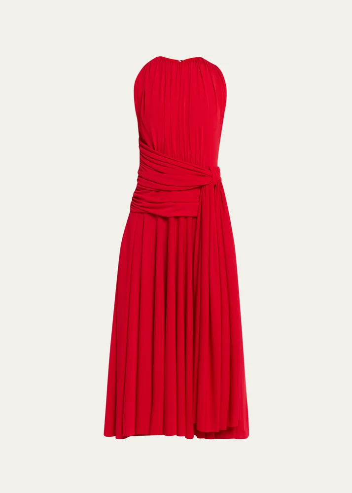 The Isadora Sleeveless Draped Dress