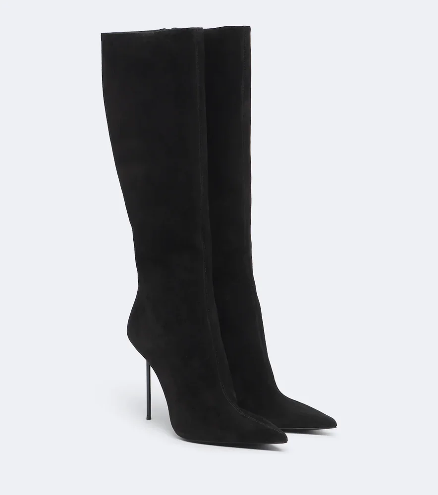 Lidia suede knee-high boots