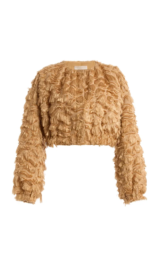 Augusta Cotton-Blend Cropped Jacket