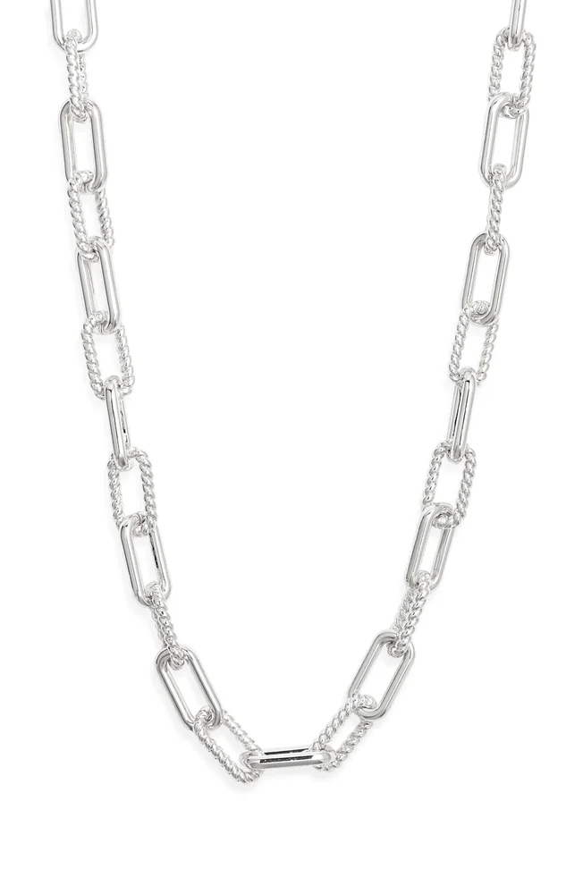Textured Chain Link Necklace