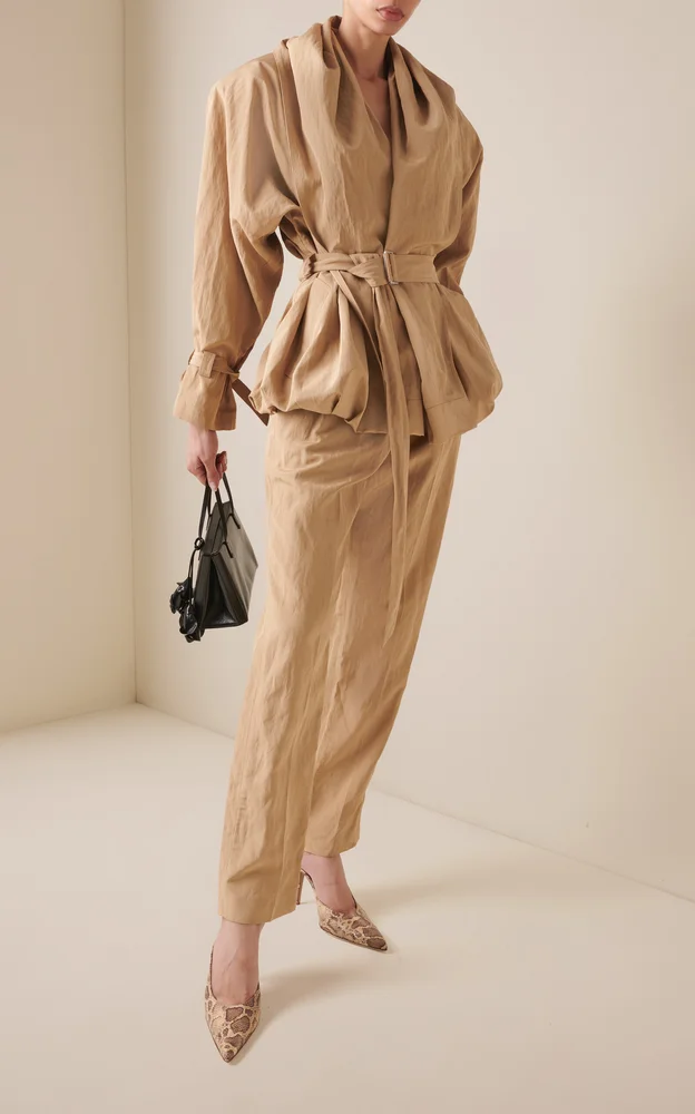 Straight-Leg Linen Trousers