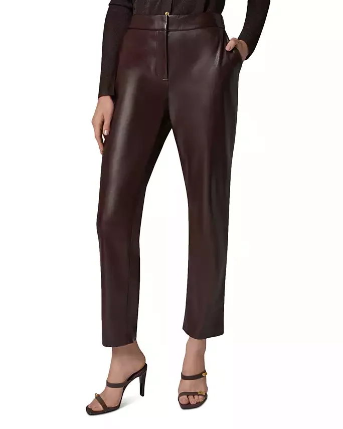 Faux Leather Slim Pants