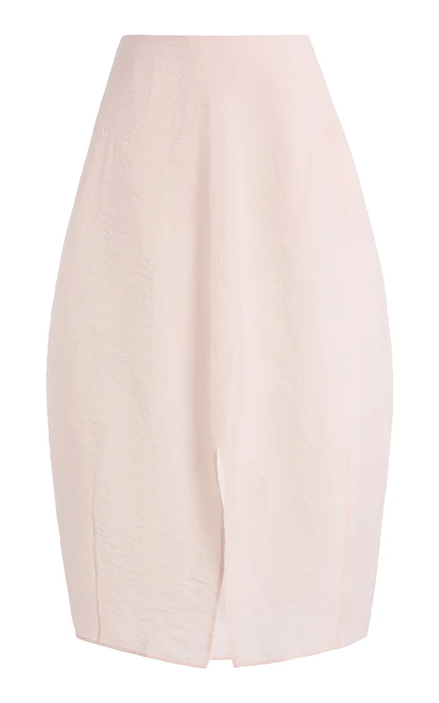 Silk-Blend Parachute Maxi Skirt