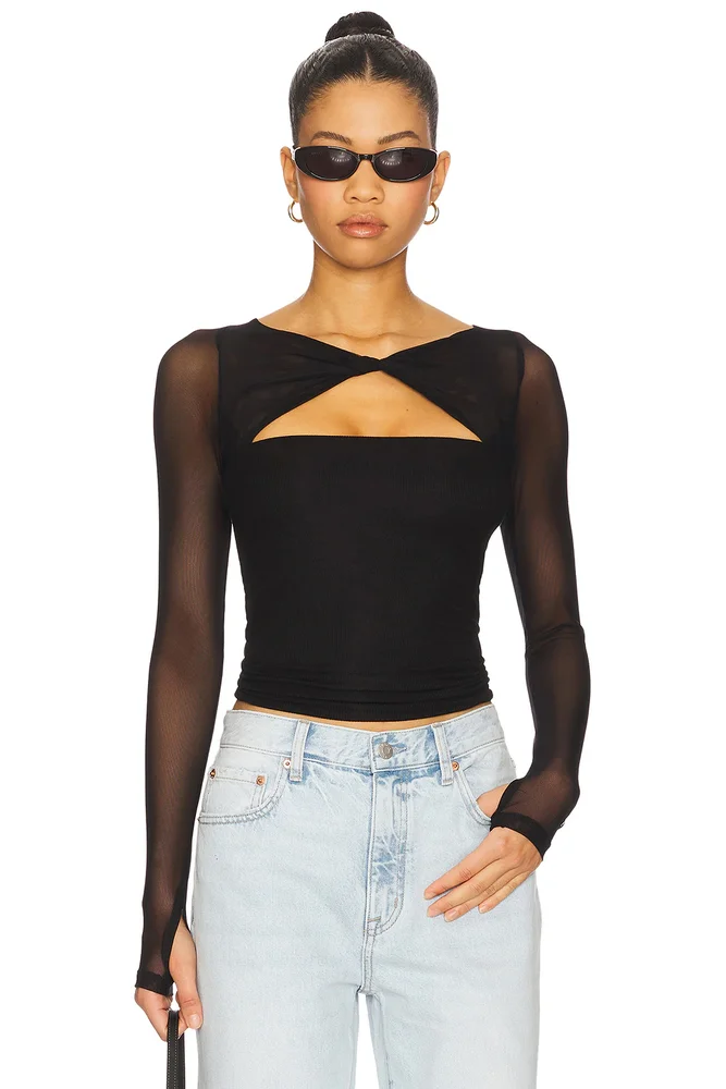Velo Knotted Neck Top