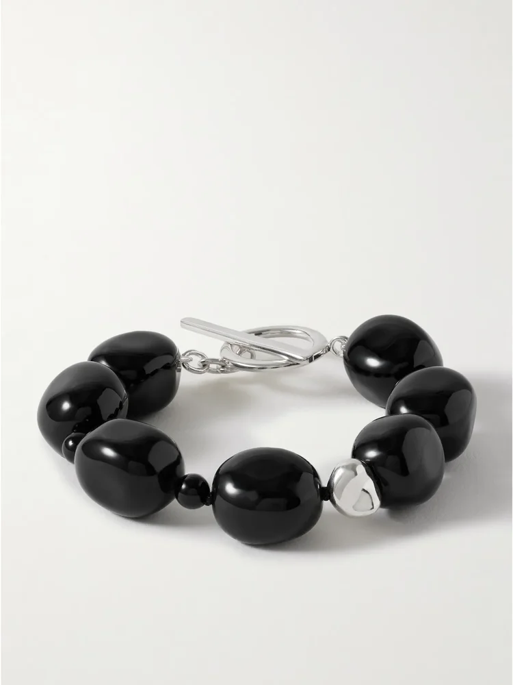 Dara sterling silver onyx bracelet