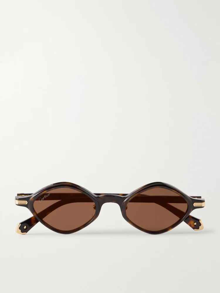 Signature round-frame acetate sunglasses