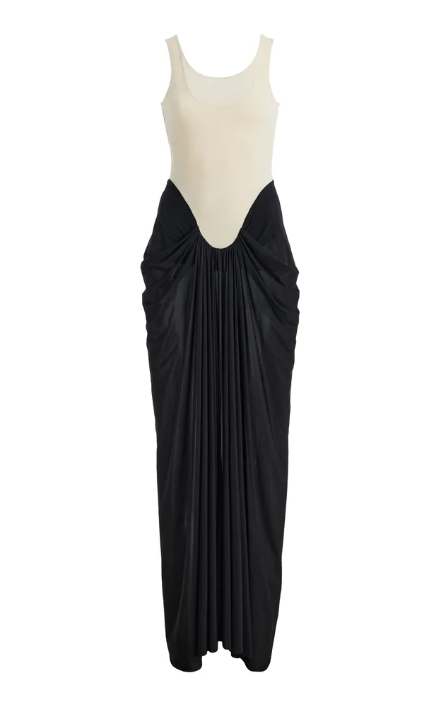 Aria Color-Blocked Jersey Maxi Dress