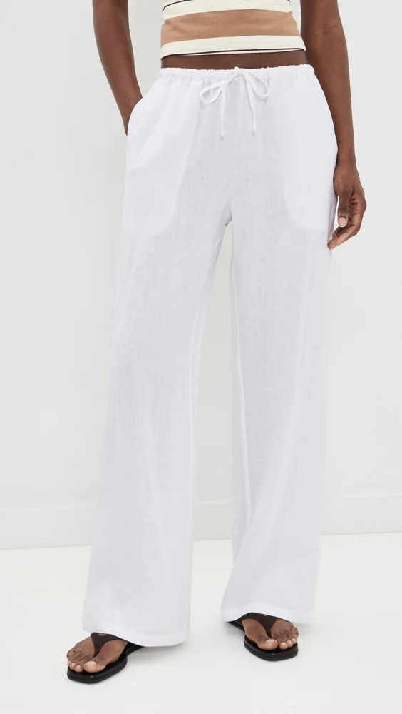 Lorana Linen Drawstring Pants