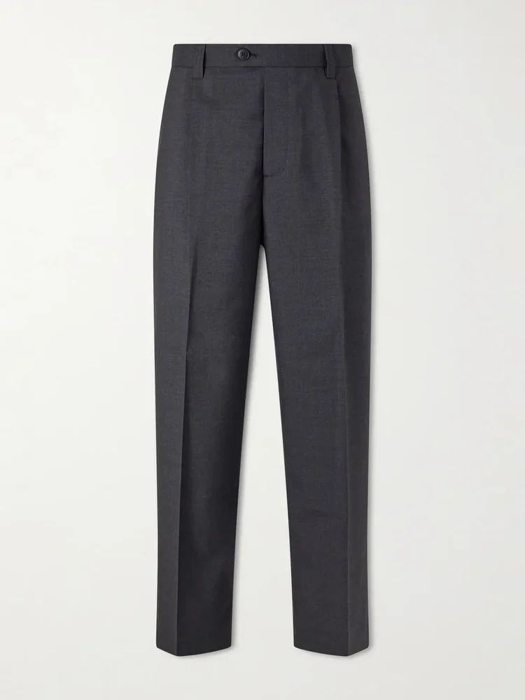 Service Pleated Wool Trousers