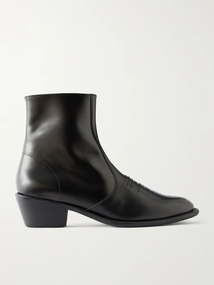 Kansas Leather Chelsea Boots