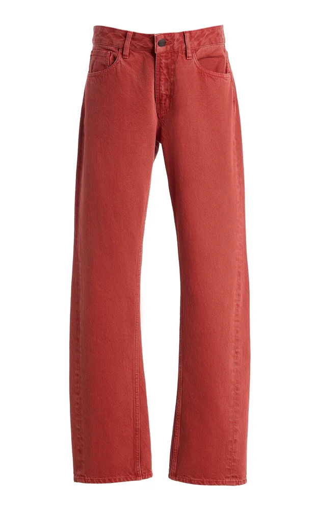 Adina Low-Rise Straight-Leg Jeans