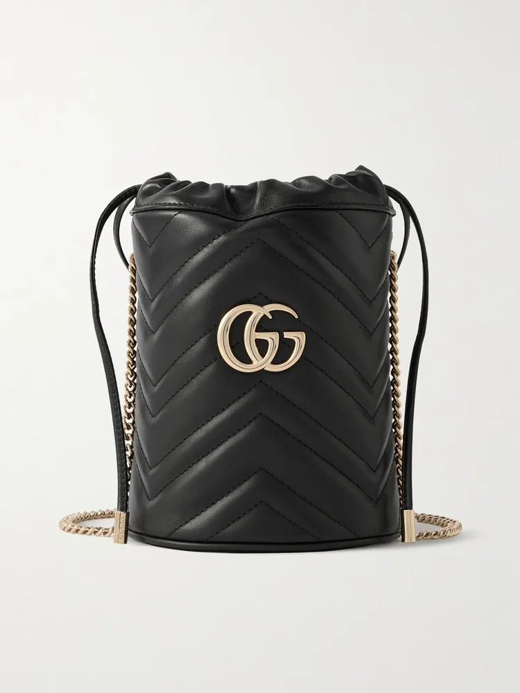 Gucci GG Marmont mini matelassé leather bucket bag