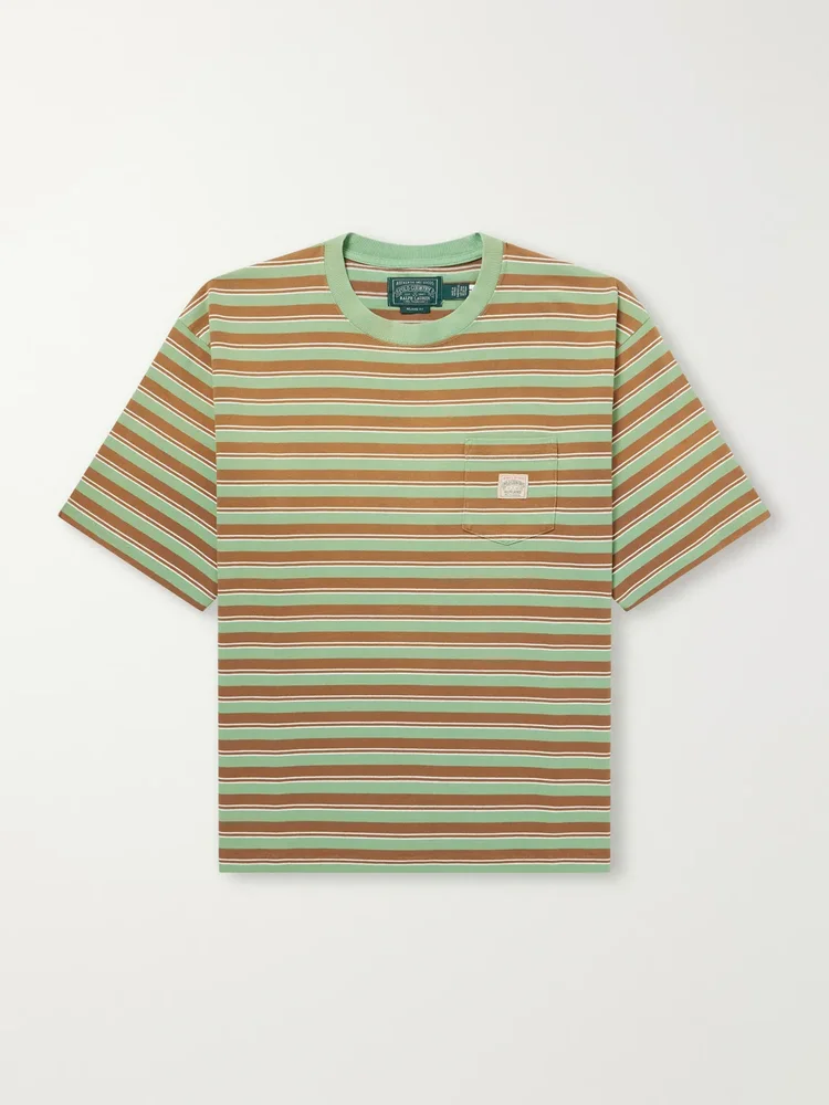 Striped Cotton-Jersey T-Shirt