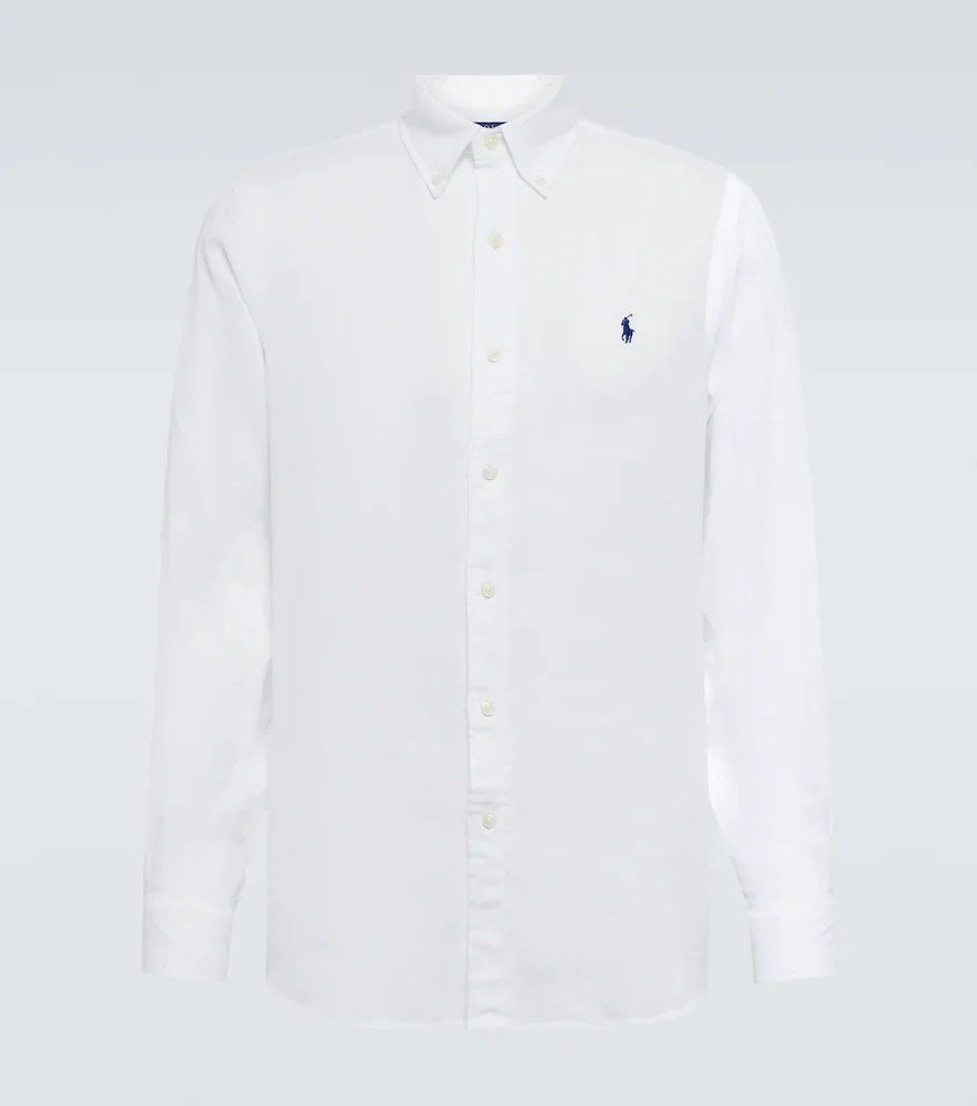 Embroidered linen shirt