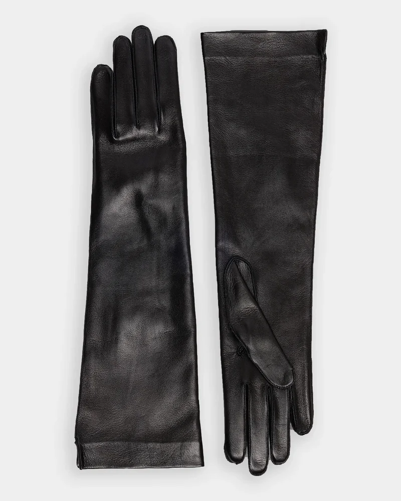 Medium-Length Nappa Leather Gloves