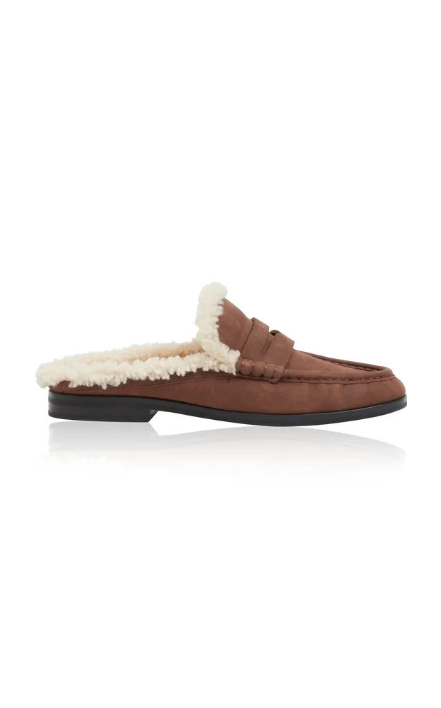 Dean Shearling Loafer Mule