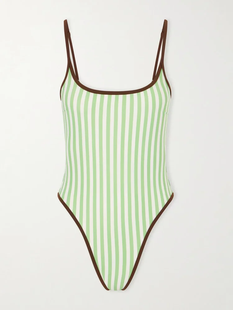 Pipping Thidu striped swimsuit