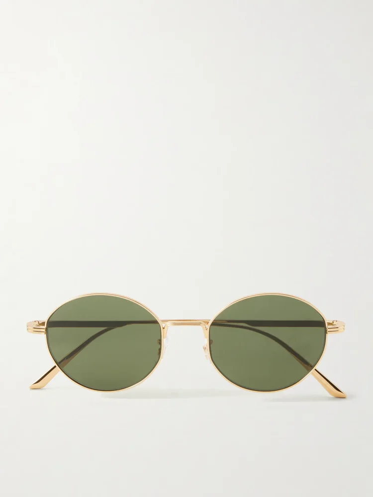 + Khaite 1994C round-frame metal sunglasses