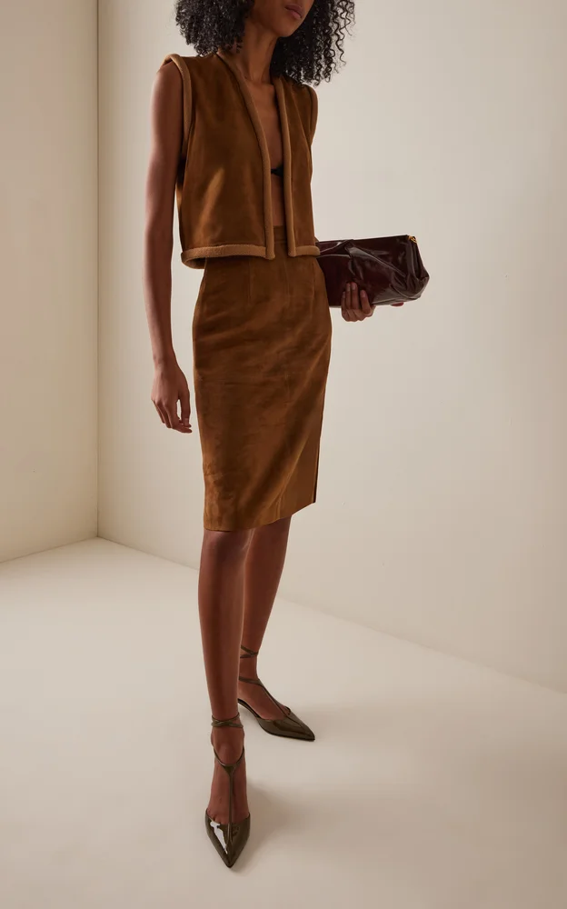 The Lia Suede Vest