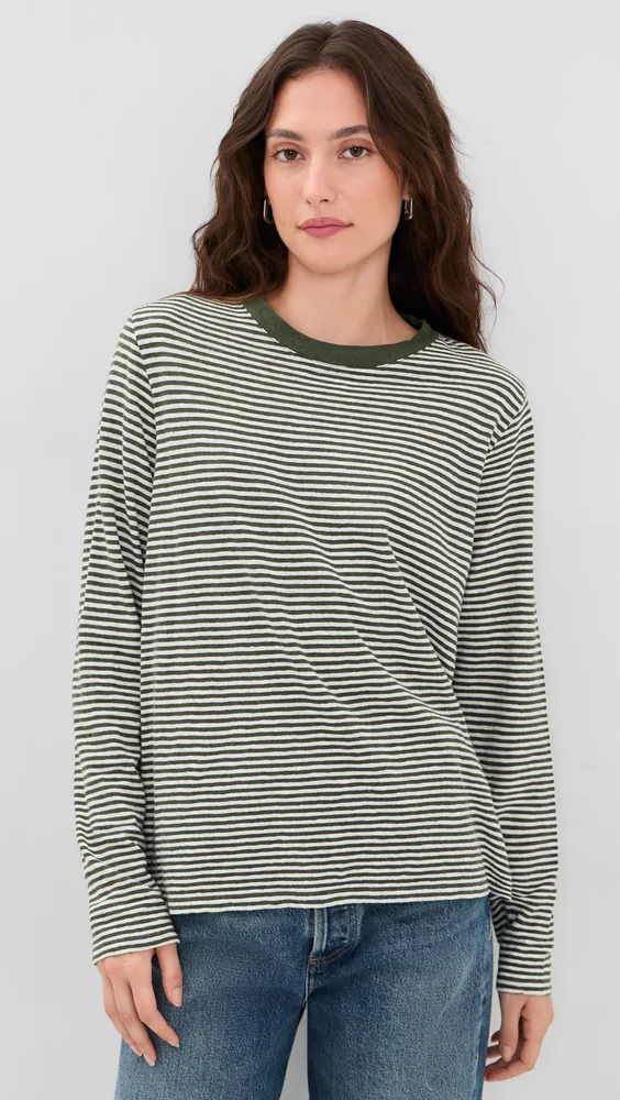 Mini Stripe Long Sleeve Tee