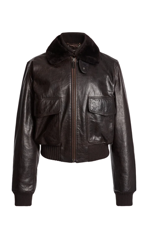 Leather Aviator Jacket
