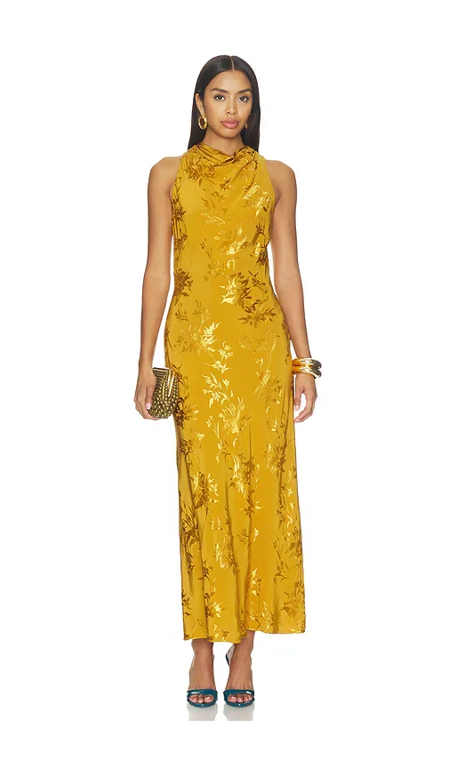 Cowl Midi Dress