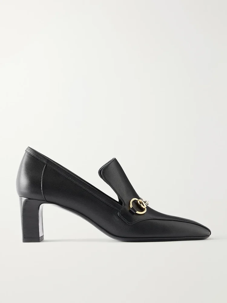 Galleria 60 horsebit-detailed leather pumps