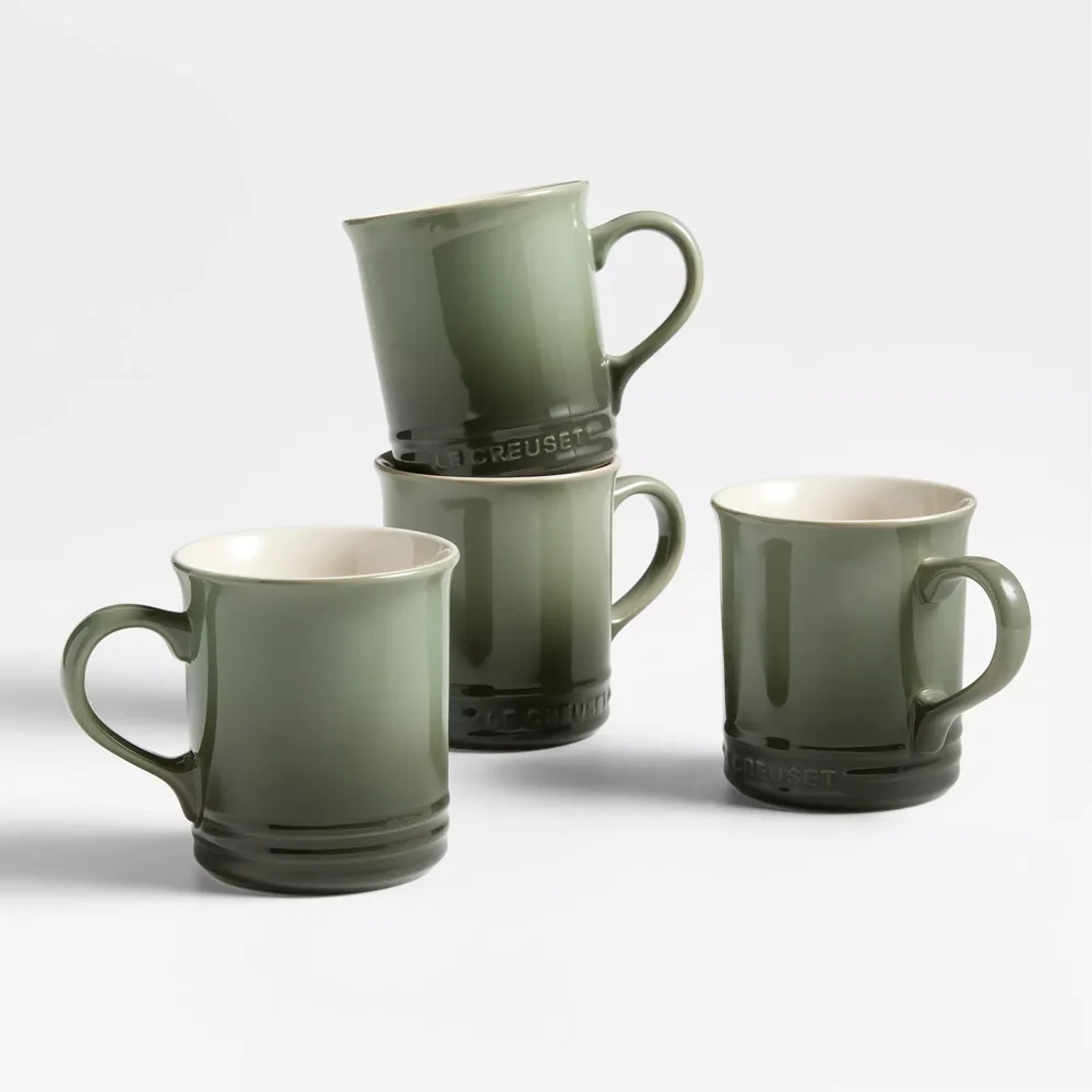 14-oz. Thyme Stoneware Mugs, Set of 4