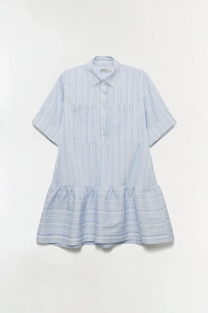 Cris Short Sleeve Shirt Dress