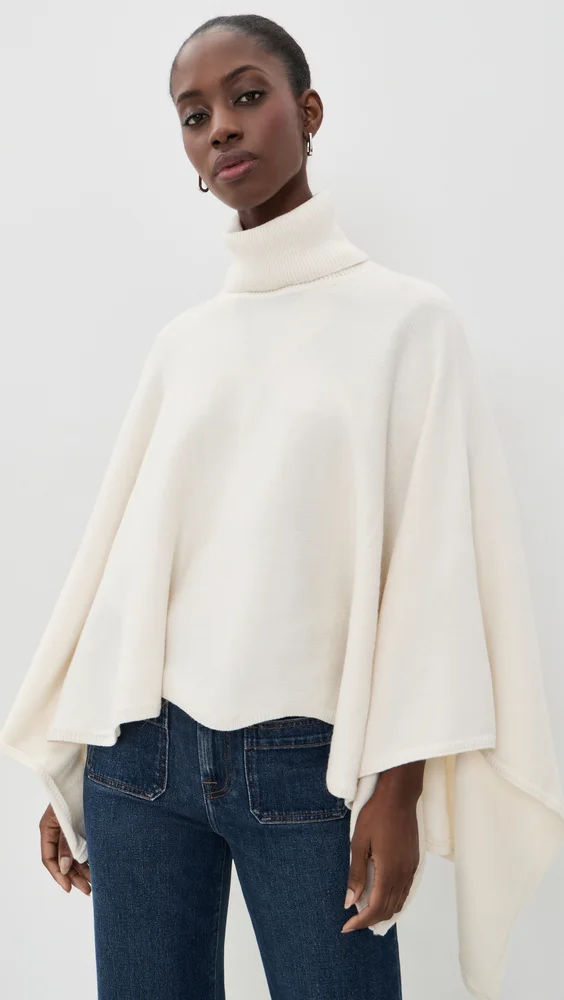 Orly Turtleneck Cape Sweater