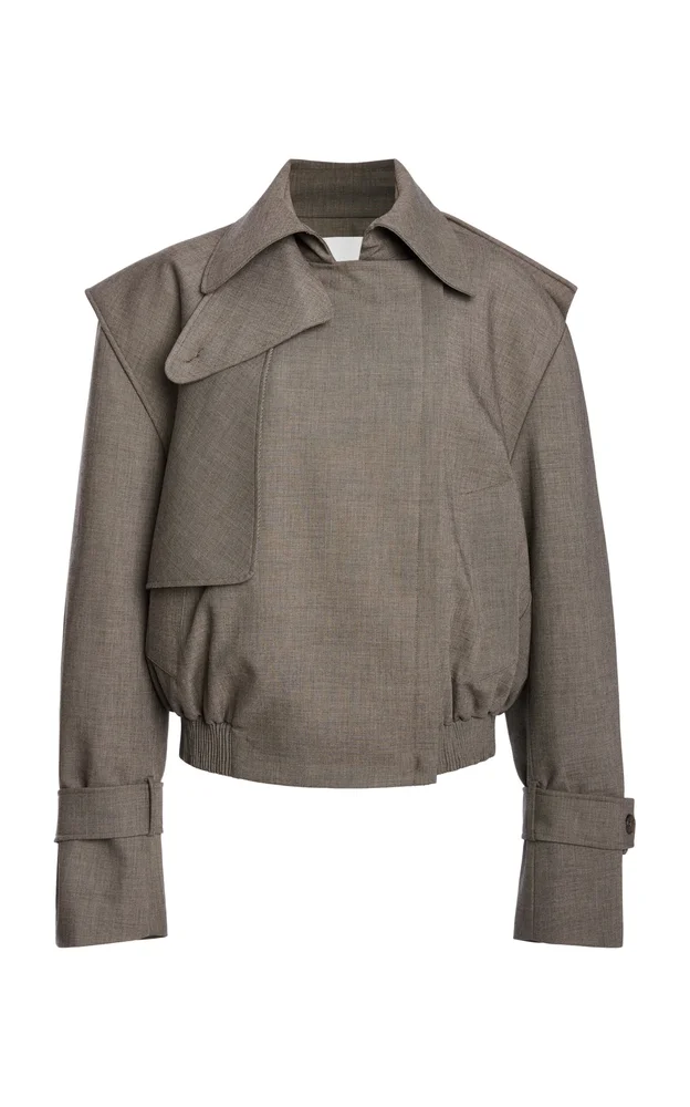 Cropped Bomber Jacket