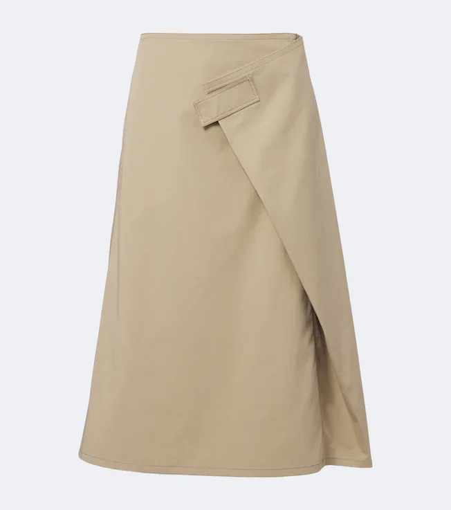 Cotton wrap skirt