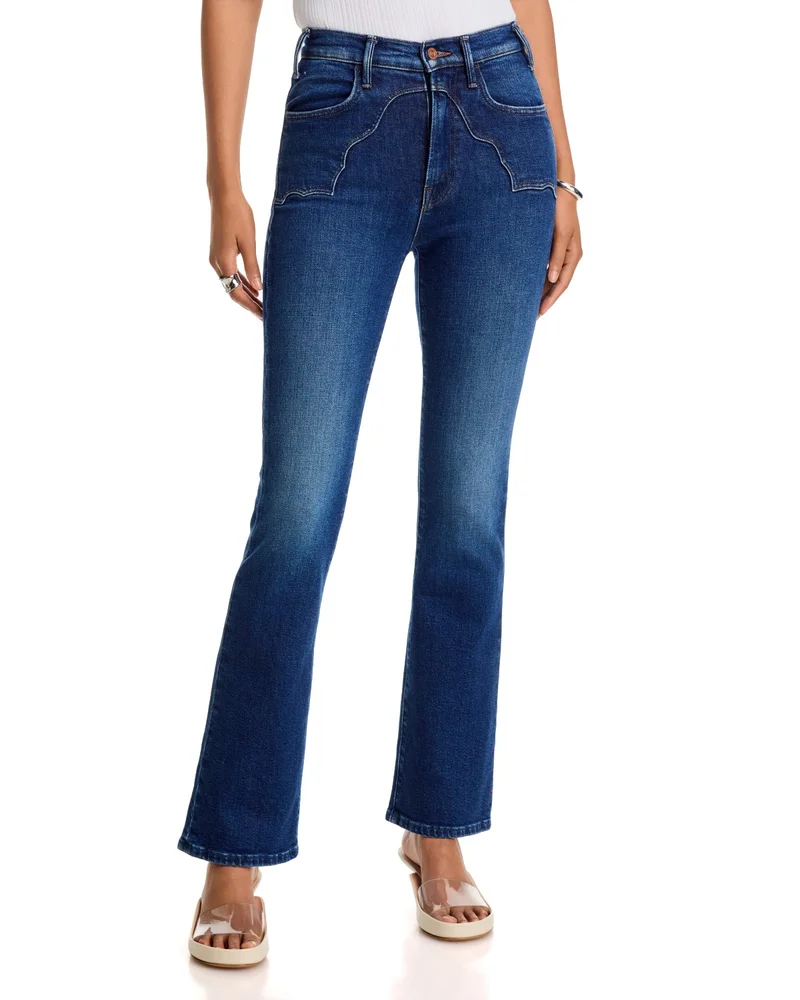 The Buckle Bunny Hustler High Rise Bootcut Jeans in Cosmic Cowgirl