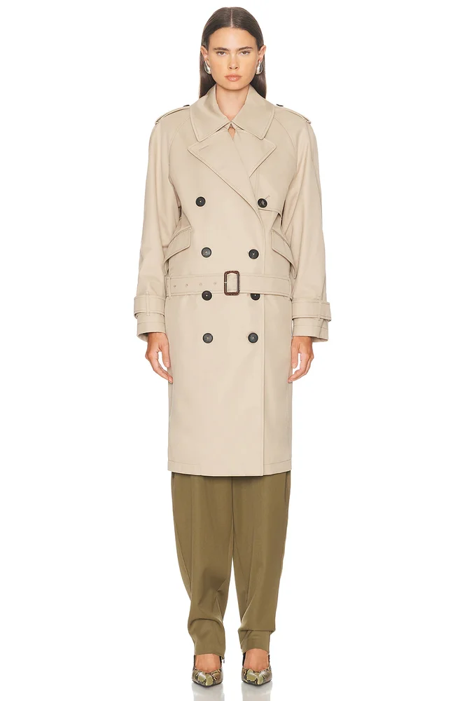 Trench Coat in Beige