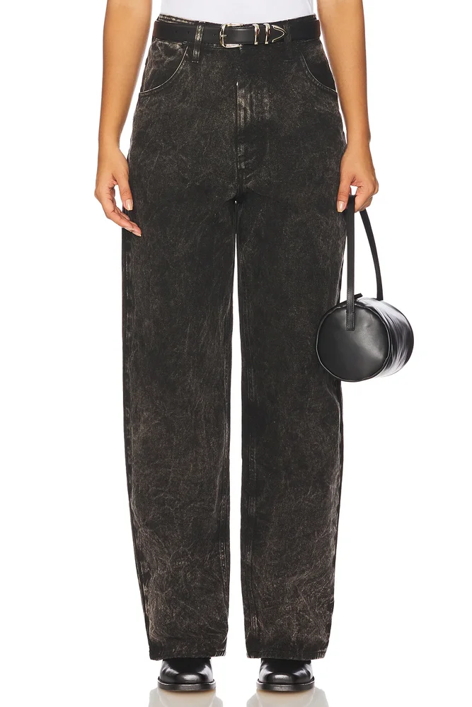 Elio Dyed Wide Leg Jeans
