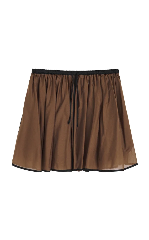 Rapheo Cotton-Silk Mini Skort