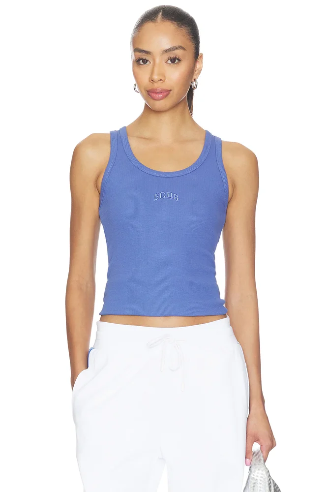 Rib Logo Lounge Tank Top
