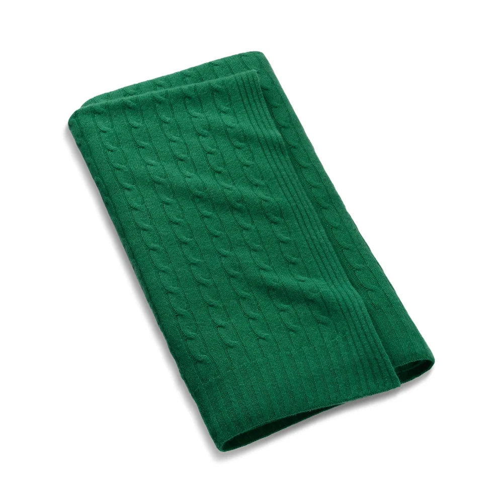 Cable Cashmere Throw