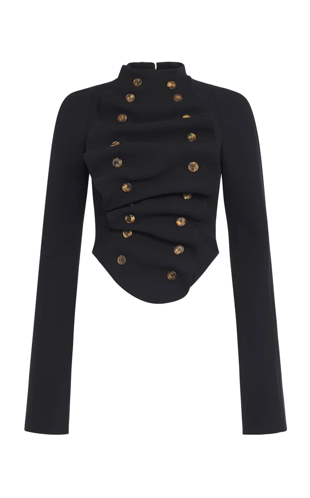 Structured Ruffled Jacket
