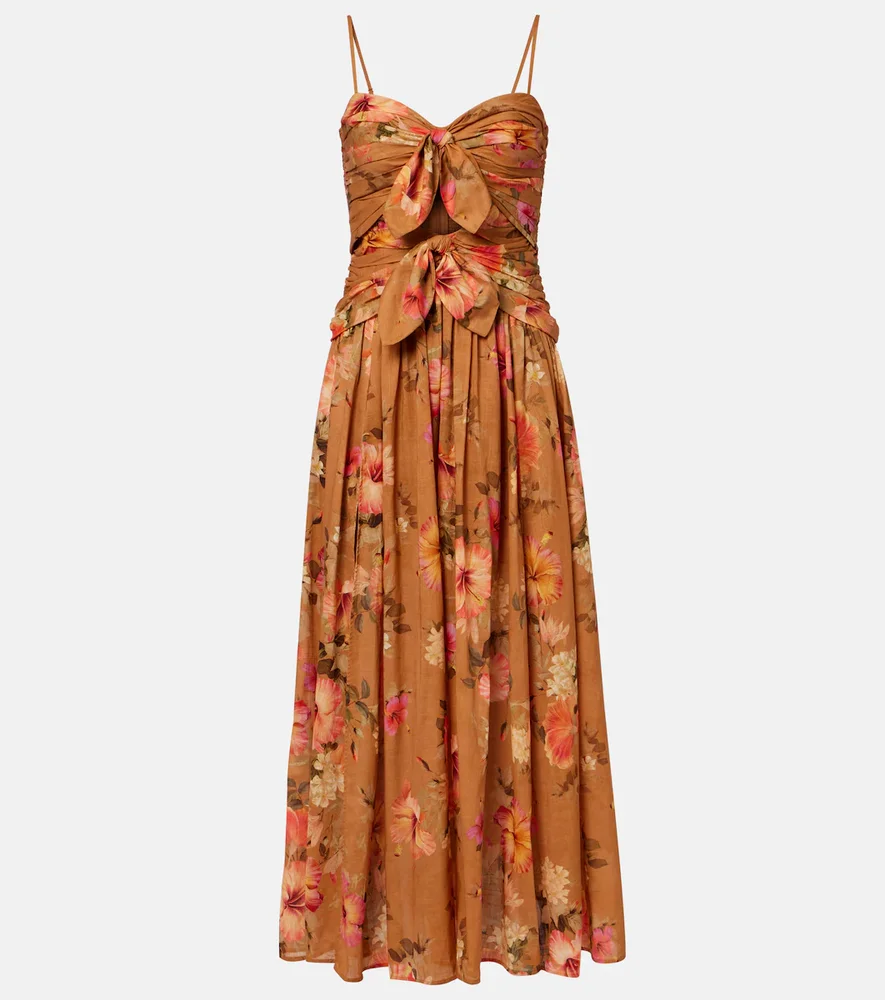 Mahon floral silk maxi dress