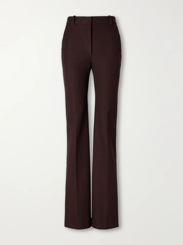 Tafira stretch-gabardine straight-leg pants