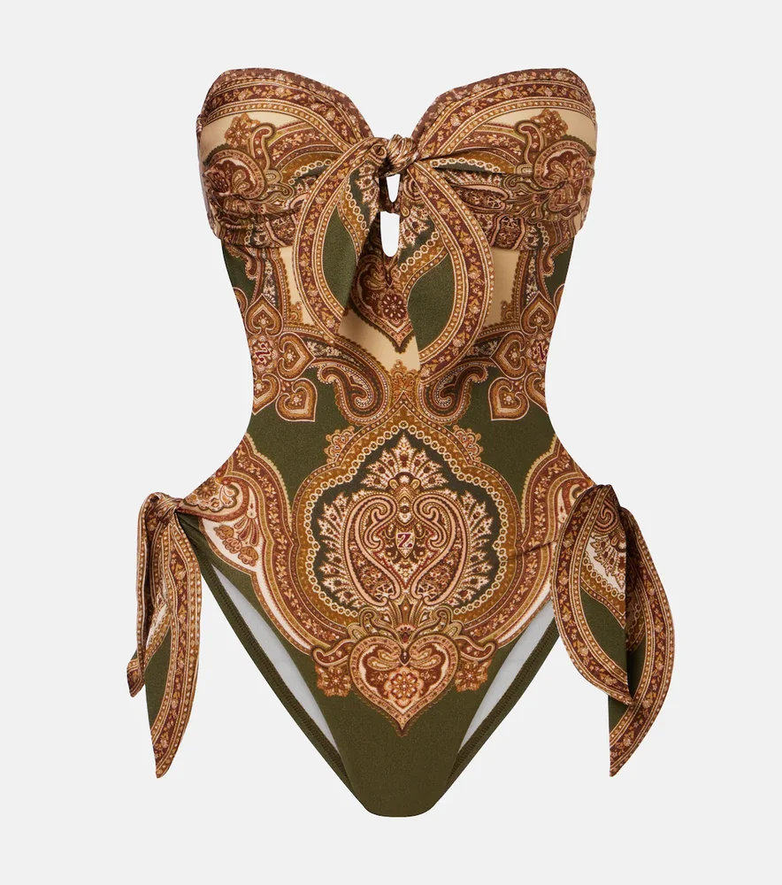 Mahon cutout printed swimsuit