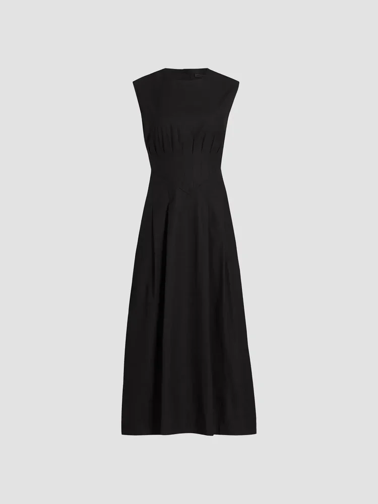 Kit Cotton Poplin Midi-Dress