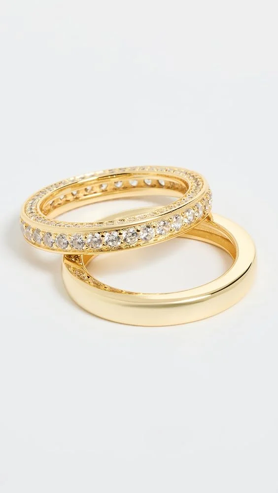 Vroom Ring Set in Gold