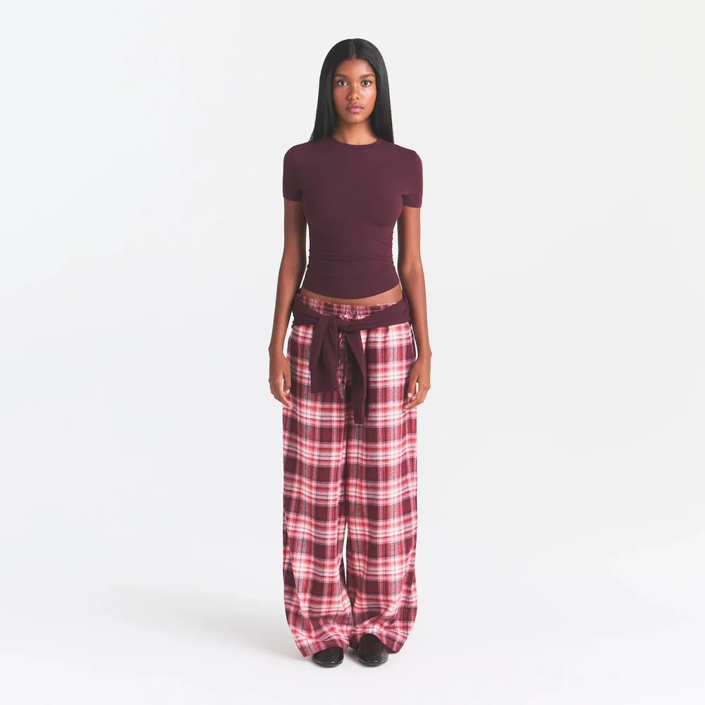 Flannel Sleep Oversized Pant